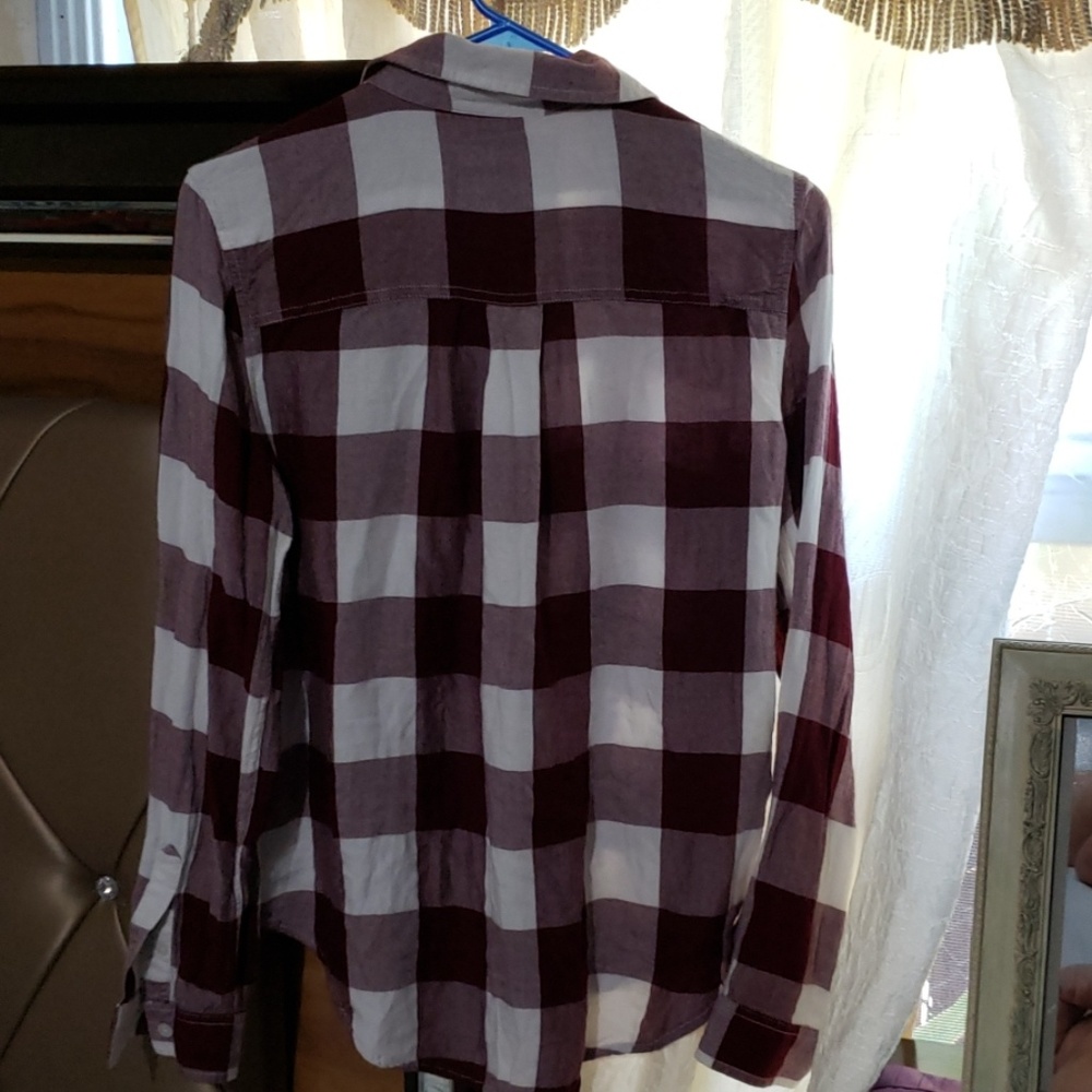 ladies perfect shirt tops red and white size larg - Picture 6 of 8